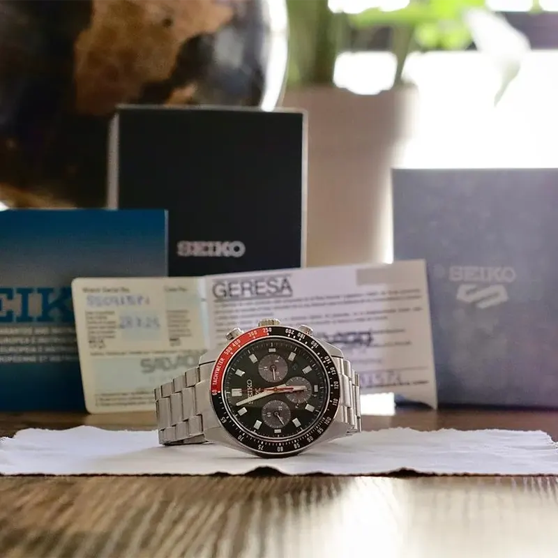 Seiko Prospex Speedtimer Solar Quartz Men's Watch- SSC915P1